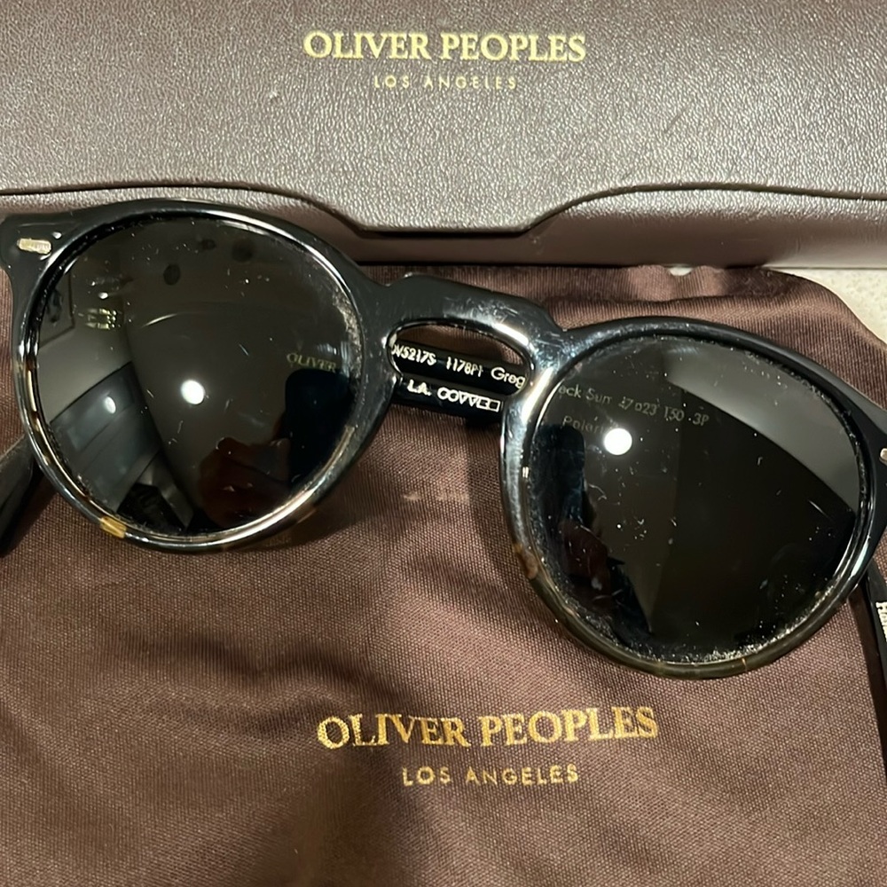 Oliver People’s tortoise sunglasses- polarized and handmade in Italy